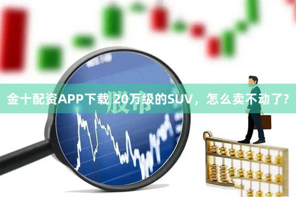 金十配资APP下载 20万级的SUV,怎么卖不动了?