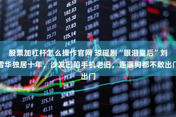 股票加杠杆怎么操作官网 琼瑶剧“眼泪皇后”刘雪华独居十年，沙发凹陷手机老旧，连遛狗都不敢出门